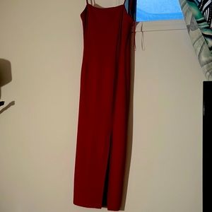 Dynamine (size small/petite) red ankle length dress for any occasion
